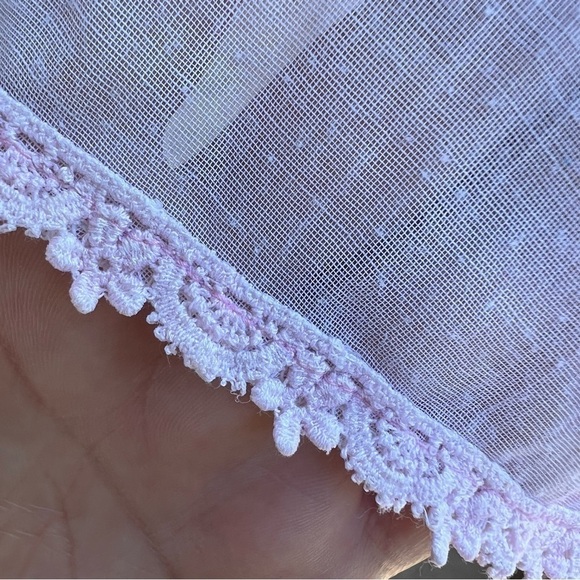 Vintage Betty Oden Full Circle Rosette Lace Party Pageant Dress Bubble Gum Pink - Picture 11 of 16